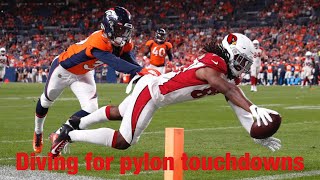 NFL Diving For The Pylon Touchdowns!