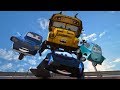 THUNDER HOLLOW Crash N Smash Demolition Derby CRAZY 8 RACE Cars 3 Miss Fritter  (PART 7)