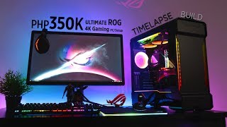 P350K ULTIMATE ROG 4K Gaming PC\/Setup Time Lapse Build ft. i9-9900k I Strix RTX 2080Ti w\/ Benchmark