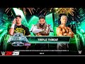 John Cena vs Cody Rhodes vs Jey Uso - Triple Threat Match WWE 2K25 | Wwe Full Match |