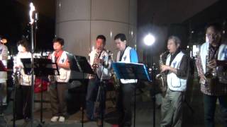 1041114汐止火車站前募款sax演出:落葉時雨