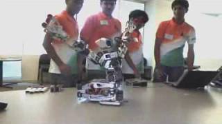 Humanoid Robot Takes A Victory Bow