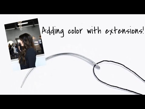 Addomg Color Extensions ADDING COLOR INTO DARK HAIR USING HAIR EXTENSIONS! - YouTube