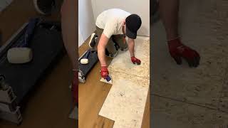 LVP flooring #tool #construction #remodel #satisfyingvideo #fyp #trending #viralvideo