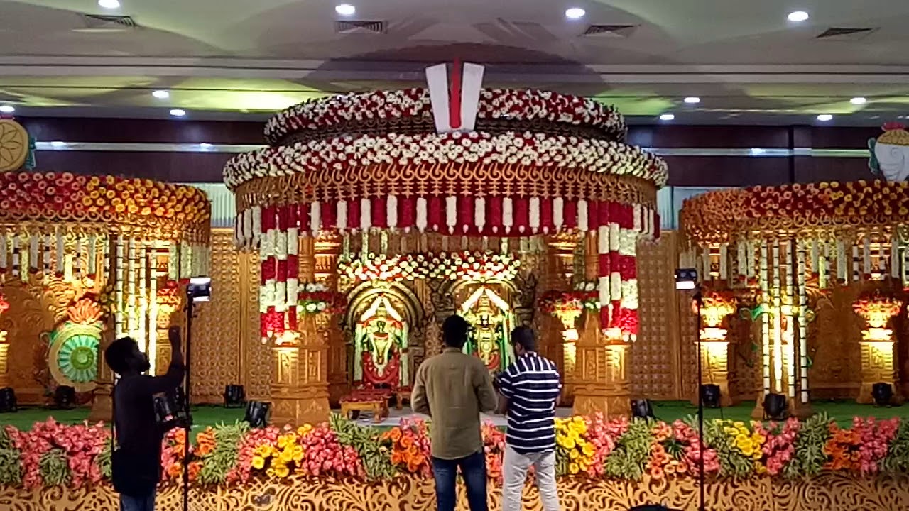 Kalyana Mandapam decoration - YouTube