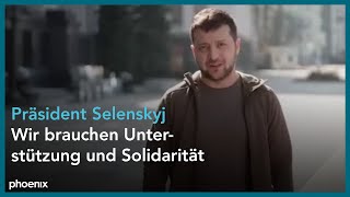 Videonachricht des ukrainischen Präsidenten Wolodymyr Selenskyj am 14.03.2022