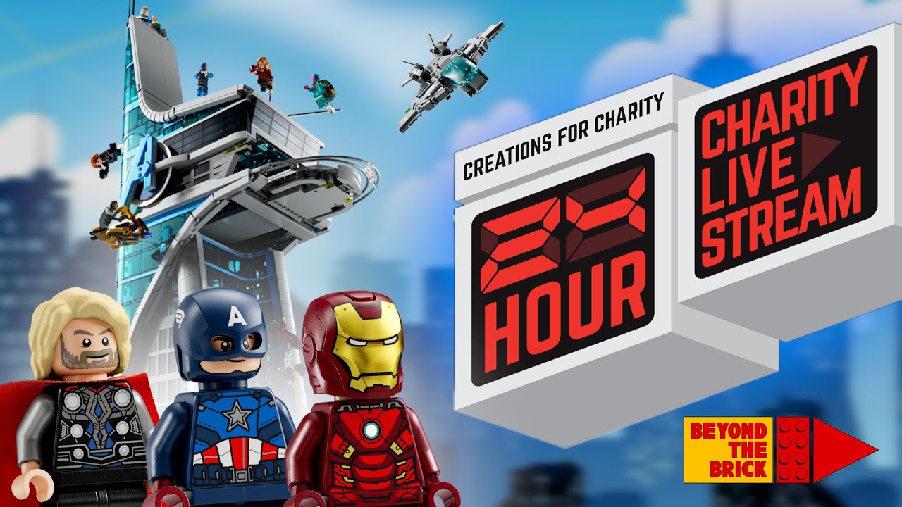 Win the LEGO Avengers Tower Set! Creations for Charity 24-Hour Live Stream