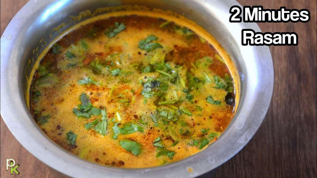 Rasam in 2 minutes-Flavorful South Indian Rasam-Instant Rasam Recipe-Rasam for Cold and Fever