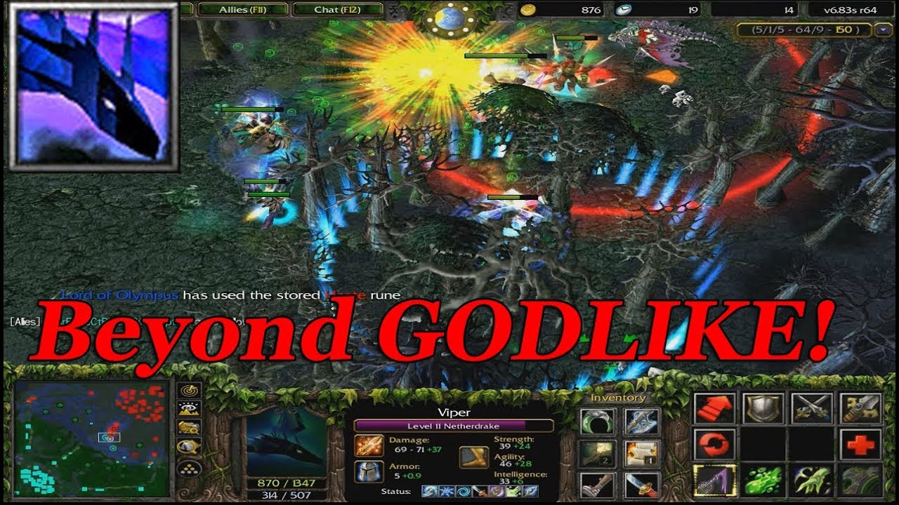 Dota 1 Viper Hard Game Beyond Godlike