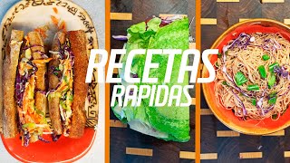 RECETAS  FACILES que se hacen en 15 MINUTOS  y te SALVAN // Con muchas verduras screenshot 1