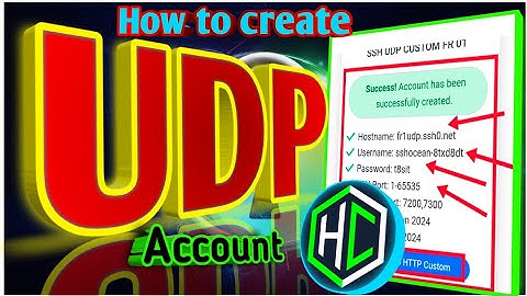How to Create UDP Account on SSH Ocean | Easy VPN Setup