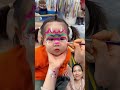 Vẽ khuôn mặt hình khủng long đáng yêu cho bé gái #youtubeshorts #shortvideo #funny #shorts