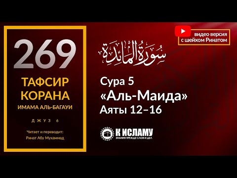 269. За это Аллах проклял их и ожесточил их сердца. Сура 5 «аль-Маида», аяты 12–16.