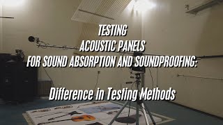 Difference between soundproofing and sound absorption See the difference. Test the difference.