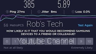Metropcs Unreliable Speedtest on Band 41 Midband 5G/ Band 71 Low Band