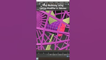 Prop Modeling in 3dsMax | How to Model using Lattice Modifier #3d #3dsmax #tutorial