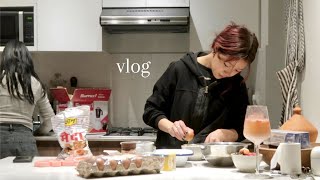 Vlog | Life in Nepal | Baking with Misty &amp; V-Day with me