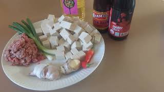 Chinese wife cooks her first meal for her Australian husband. Ma Po Tofu.