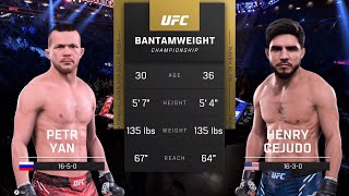 UFC 5 Gameplay Petr Yan vs Henry Cejudo