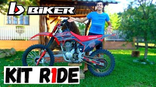 COMO APLICAR KIT GRÁFICO MOTOSTYLE EM SUA MOTO / COLANDO ADESIVO NA CRF 230  KIT R1DE BIKER 