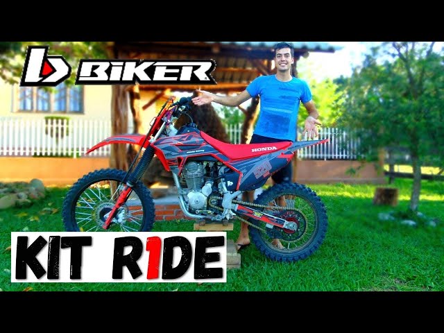 COMO APLICAR KIT GRÁFICO MOTOSTYLE EM SUA MOTO / COLANDO ADESIVO NA CRF 230  KIT R1DE BIKER 