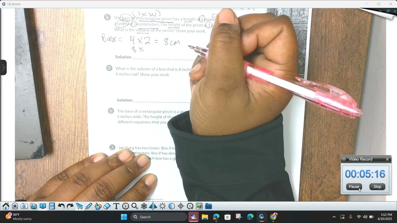 iReady - Lesson 3 Session 2 Find Volume Using Formulas