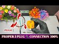 "Proper 3Pin plug connection" "3 Pin top connection" "3 Pin wire Connection"