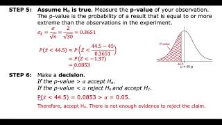 MDM4U - 8.5 - Repeated Sampling and Hypothesis Testing - VIDEO - PART 2 of 2 - Hypothesis Testing