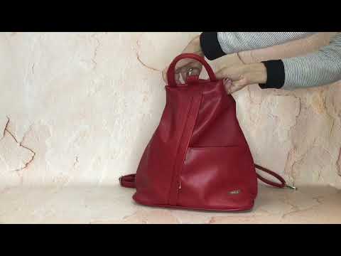 Жіноча сумка-рюкзак Voila 1983 червона, видео 1
