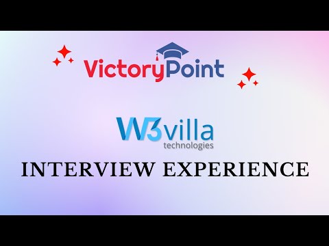 W3Villa Technology Interview Experience (By Sweeti Pal)