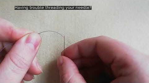 Bead Kit Basics: Threading a Beading Needle