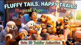 Fluffy Tails, Happy Trails - Magical Puppies for Kids - Cute 3D Toddler Animation