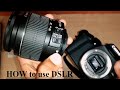 How to use dslr camera basics  (Hindi) Canon 1300D