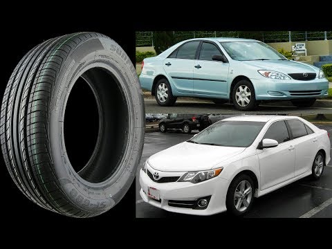 Stock Tire Size for all TOYOTA CAMRY 1986-2018 original equipment base