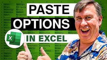 Excel - Discover the Time-Saving Paste Options Shortcuts in Excel 2010 - Episode 1066