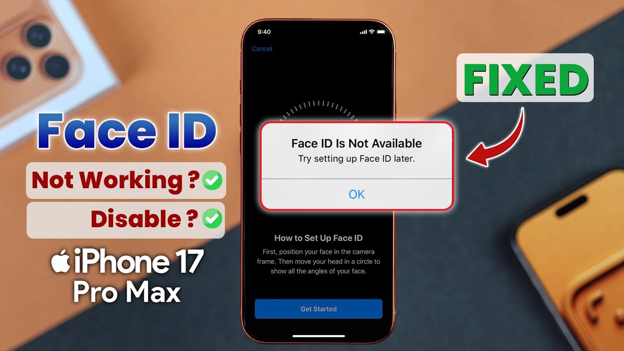 Fix Face ID Not Working on iPhone 17 Pro Max | 6 Ways to Solve