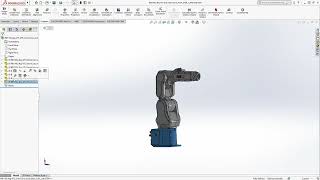 Obtaining mass properties of the industrial robot links in Solidworks