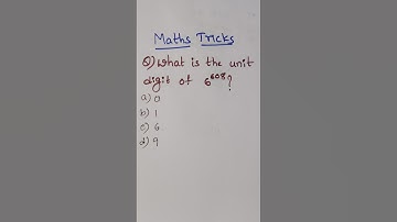 Maths Tricks | Unit digit of 6 #mathstricks #mathsshorts #shorts