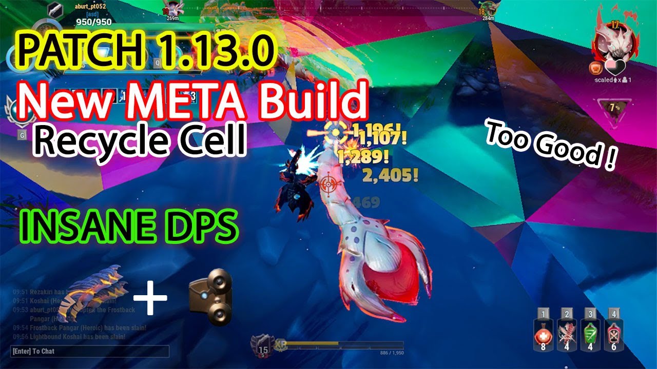 Patch 1.13.0 NEW RECYCLE Insane Damage Repeaters Build Dauntless