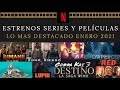 ESTRENOS NETFLIX Series y películas LO MAS DESTACADO ENERO 2021