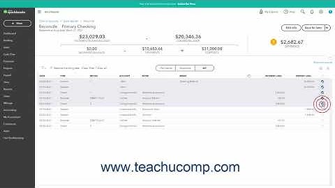 QuickBooks Online Tutorial Reconciling Accounts Intuit Training