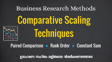 Scaling Techniques | Comparative Scaling | Paired comparison | Rank Order | Constant Sum |