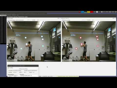 Climbing game test on projector with background substraction detection 2