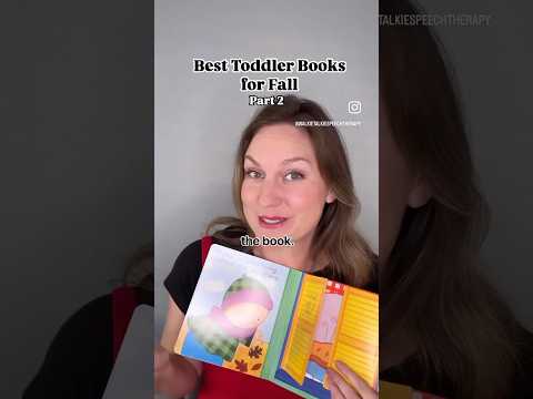Best toddler books for #fall #speechtherapy