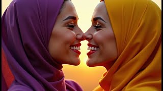 The Softest Kiss Between Two Hijabi Women Pure Love