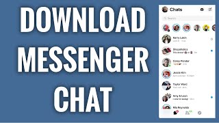 How To Download Facebook Messenger Chat Conversation