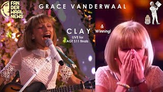 Grace VanderWaal; S11 AGT Finals, #Clay and Winning Moment • 2016.09.13 & 09.14