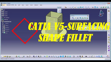 Surface in catia Part || SHAPE FILLET