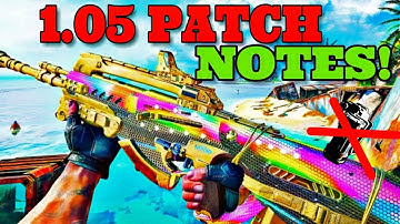 *NEW* COD BO4 1.05 UPDATE PATCH NOTES! SMG BUFF, 9 BANG NERF & MORE! (1.05 UPDATE COD BO4)