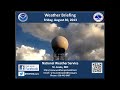 Weather Briefing 8-30-2013